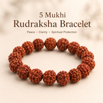 5 Mukhi Rudraksha Bracelet — peace, clarity and spiritual protection — KaalVeda