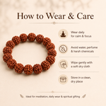 5 Mukhi Rudraksha Bracelet — how to wear and care — KaalVeda