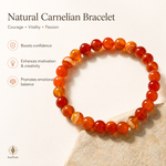 Carnelian Bracelet — courage, vitality and passion — KaalVeda