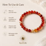 Carnelian Bracelet — how to use and care — KaalVeda