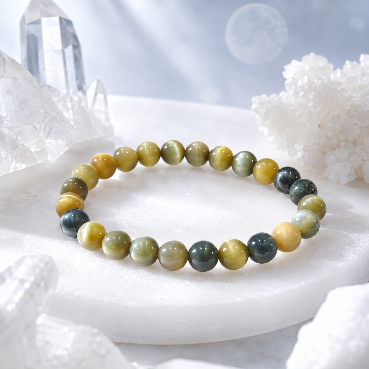 Cat's Eye Bracelet — worn on the wrist — KaalVeda