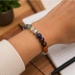 Education & Study Focus Bracelet — worn on the wrist at a study desk — KaalVeda