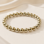 Gold Hematite Bracelet — detail of the gold finish — KaalVeda