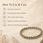 Gold Hematite Bracelet — how to use and care — KaalVeda