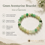 Green Aventurine Bracelet — stone of opportunity and new beginnings — KaalVeda