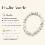 Howlite Bracelet — benefits and how to use — KaalVeda