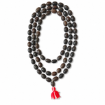 Kamal Gatte Mala 108+1 — natural lotus seed beads — KaalVeda