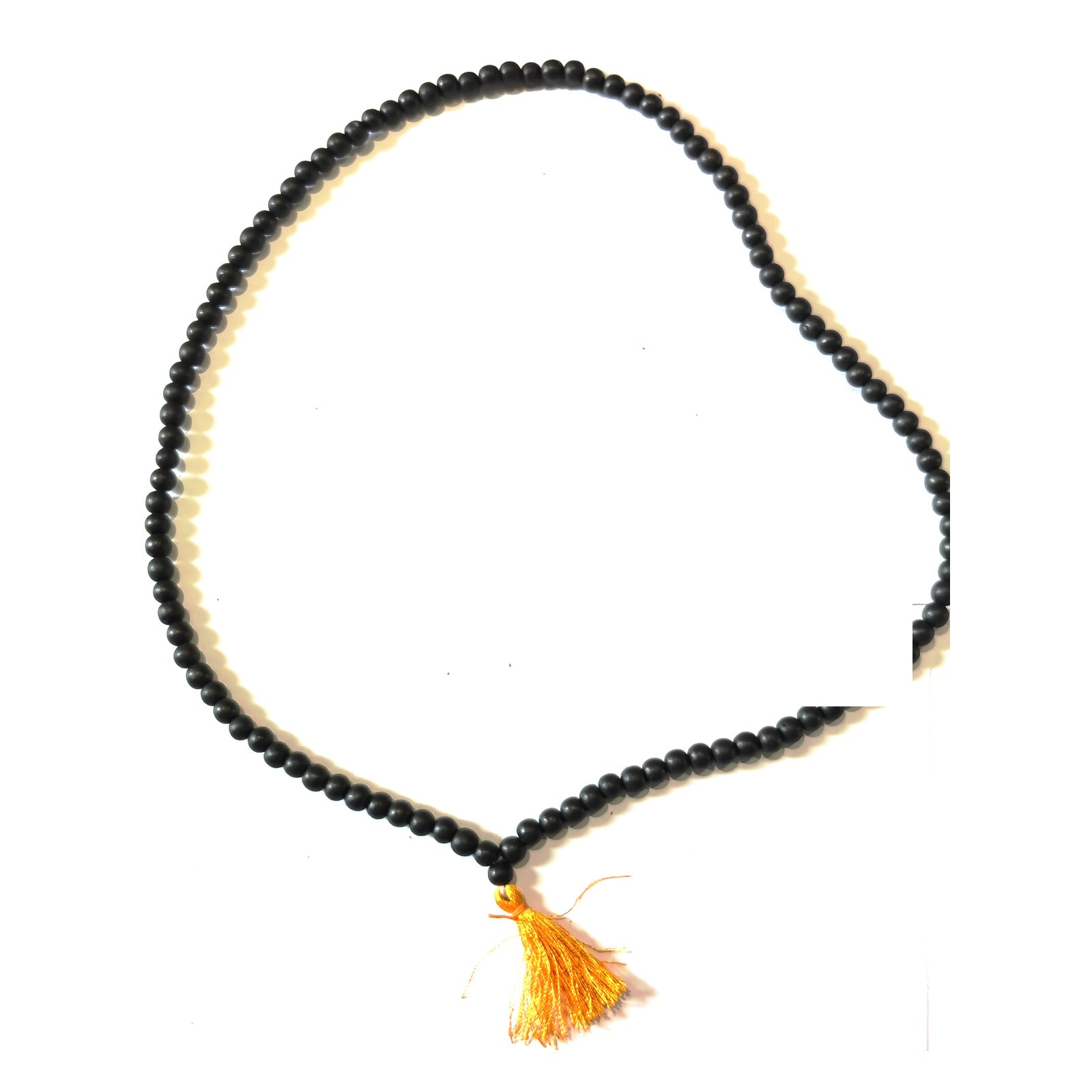 Original Karungali Malai 108+1 — black ebony beads with tassel — KaalVeda