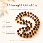 Karungali–Rudraksha 'Divya Raksha' Mala — complete protection combination — KaalVeda