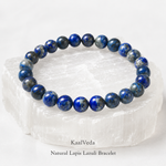 Natural Lapis Lazuli Bracelet — styled brand shot — KaalVeda