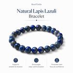 Lapis Lazuli Bracelet — wisdom, communication and calm focus — KaalVeda