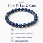 Lapis Lazuli Bracelet — how to use and care — KaalVeda