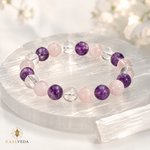 Mind Body Soul Bracelet — detail of the 10mm natural beads — KaalVeda