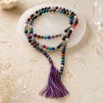Navgraha Mala — angled view of the full mala — KaalVeda