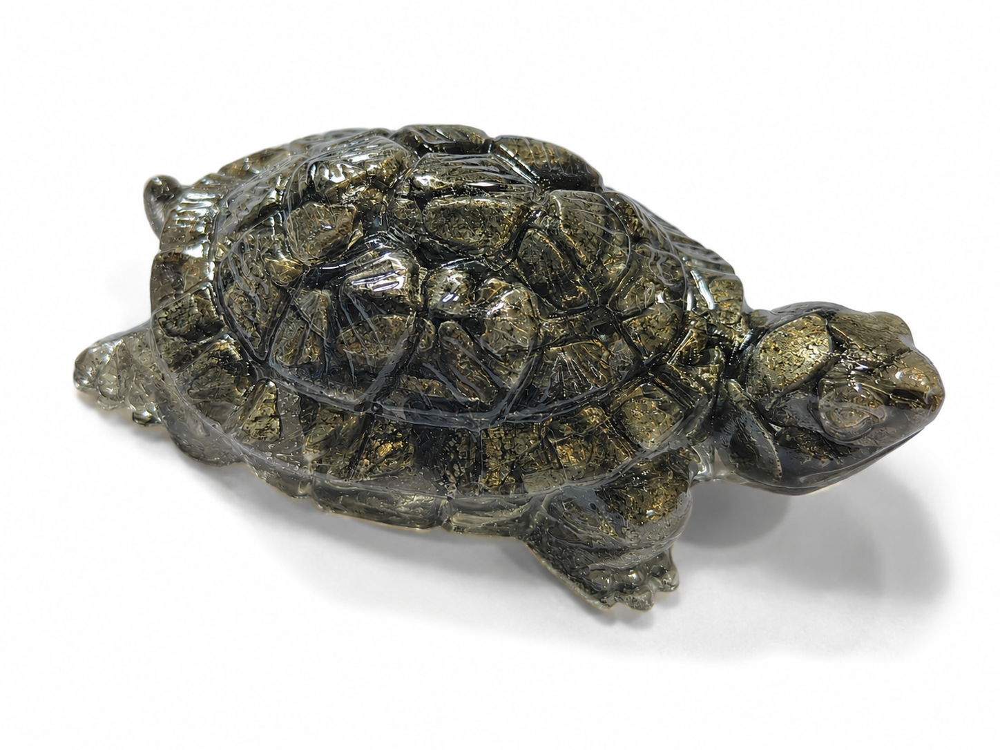 Pyrite Tortoise — for the desk, cash counter or north sector — KaalVeda