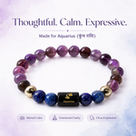 Aquarius Rashi Bracelet — made for Aquarius — KaalVeda