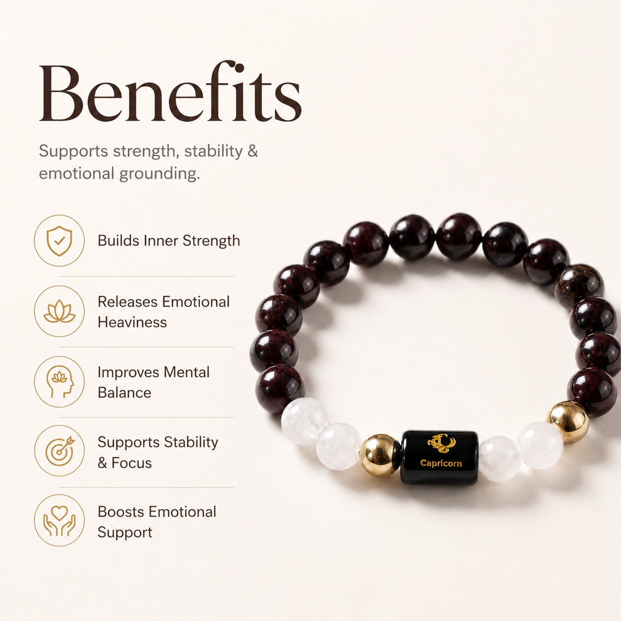 Capricorn Rashi Bracelet — benefits for Capricorn energy — KaalVeda