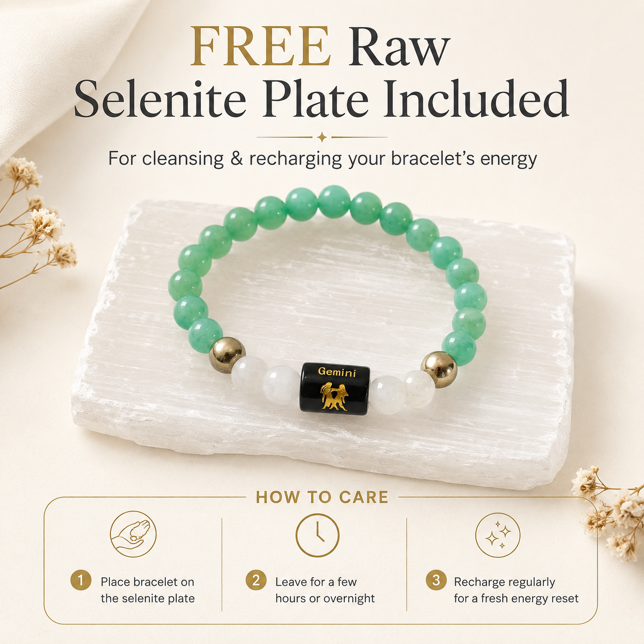 Gemini Rashi Bracelet — how to wear and care — KaalVeda