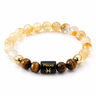 Pisces (Meen) Rashi Bracelet — Citrine + Tiger Eye