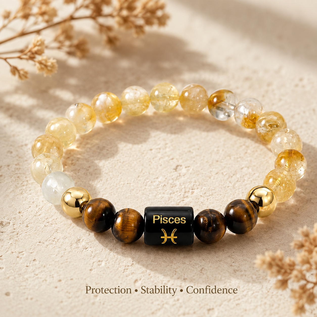 Pisces Rashi Bracelet — made for Pisces — KaalVeda