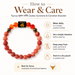 Taurus Rashi Bracelet — how to wear and care — KaalVeda