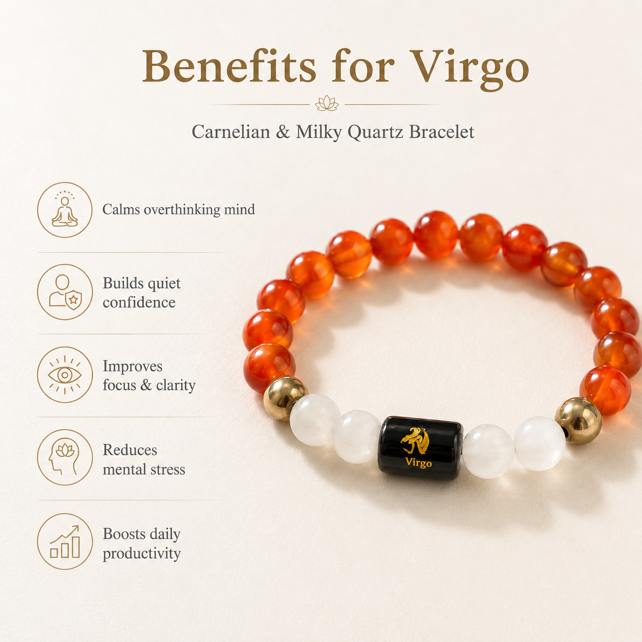Virgo Rashi Bracelet — benefits for Virgo energy — KaalVeda