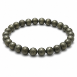Raw Pyrite Bracelet — natural raw pyrite nuggets on stretch cord — KaalVeda