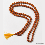 Rudraksha Mala 108+1 — hand-knotted 5 Mukhi japa mala — KaalVeda
