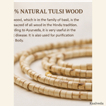 Tulsi Mala Kanthi — 100% natural tulsi wood — KaalVeda